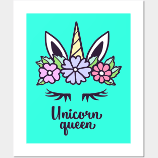 Unicorn Queen Unicorn Lover Quote Posters and Art